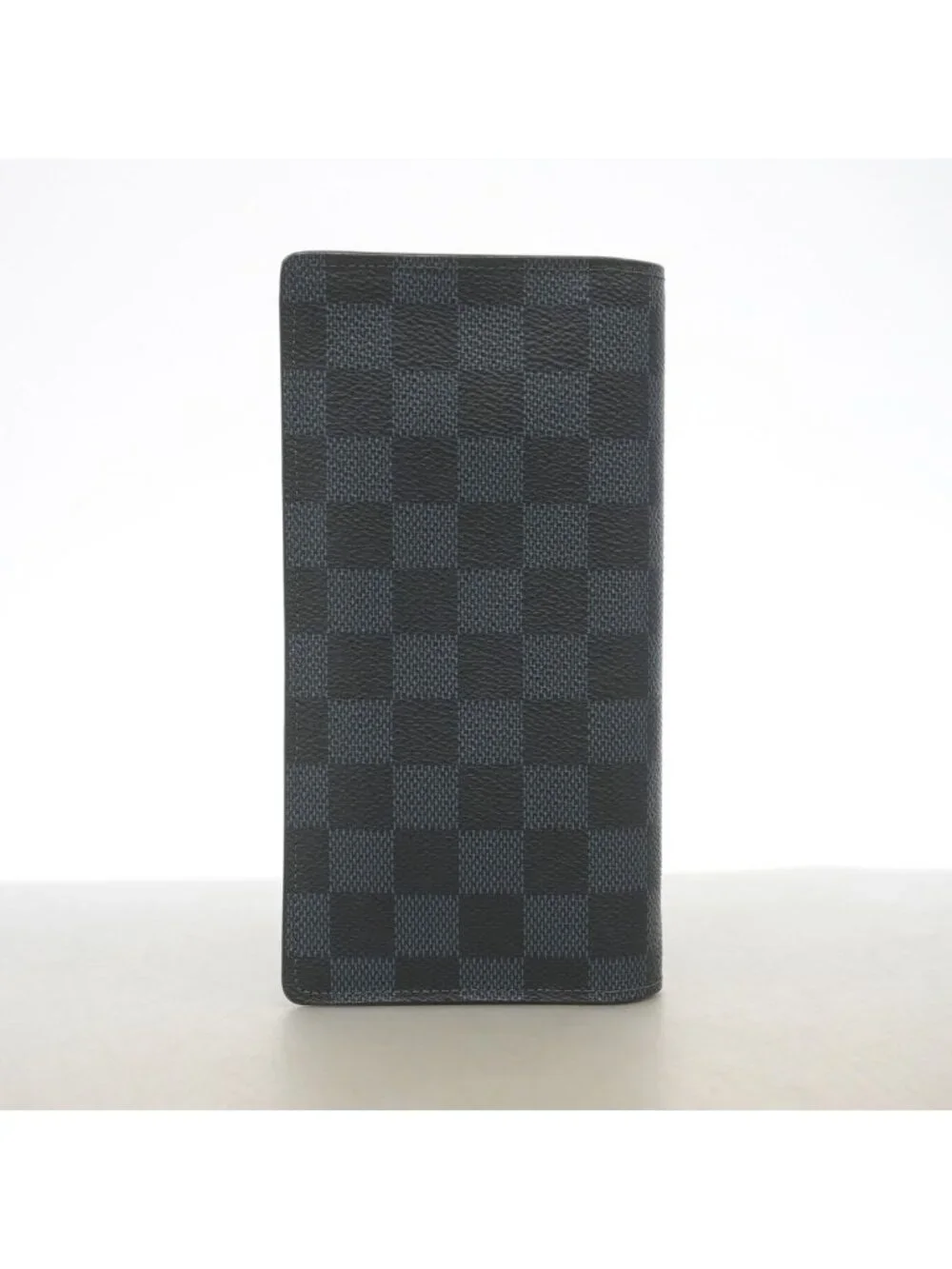 Louis Vuitton Wallet Damier Cobalt Portefeuille Brazza Navy Black